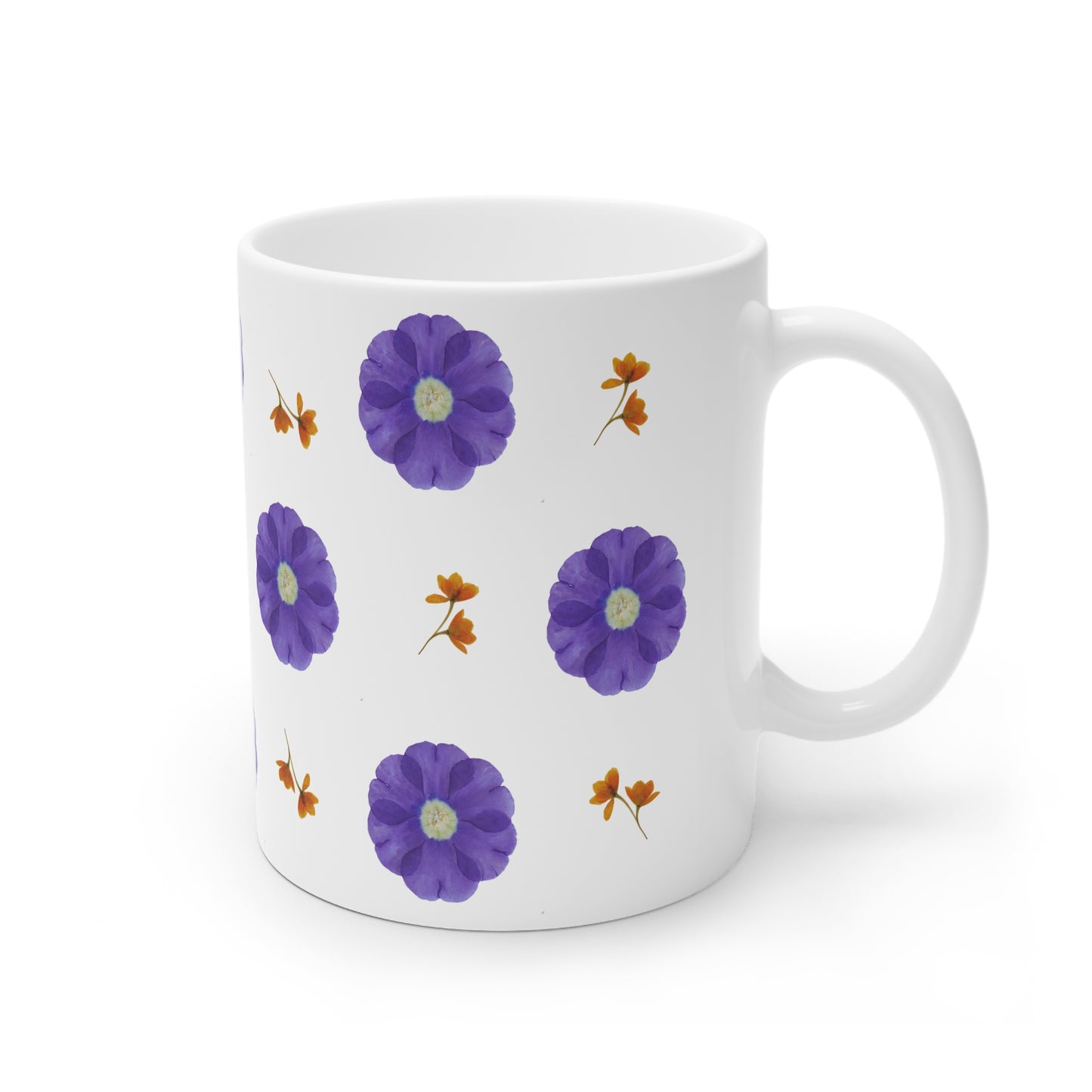 Mug Céramique au Design Végétal Printanier | Tasse Florale – Idée Cadeau Amoureux Fleurs de Printemps & Déco Féminine