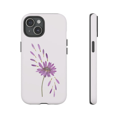 Coque Téléphone Samsung, iPhone & Google Pixel Renforcée Mate – Design Floral Epuré sur Fond Blanc Perlé | Protection Antichoc | Idée Cadeau Femme
