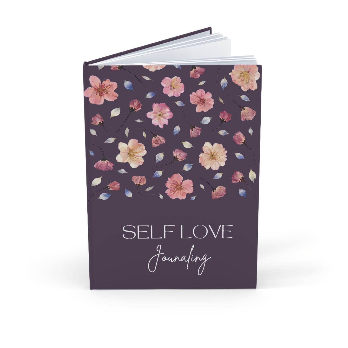 Carnet de Self Love Journaling | Journal Intime "Amour de Soi" et Bien-être au Quotidien | Couverture Couleur Prune
