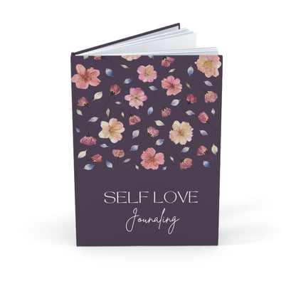 Carnet de Self Love Journaling | Journal Intime "Amour de Soi" et Bien-être au Quotidien | Couverture Couleur Prune