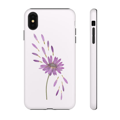 Coque Téléphone Samsung, iPhone & Google Pixel Renforcée Mate – Design Floral Epuré sur Fond Blanc Perlé | Protection Antichoc | Idée Cadeau Femme