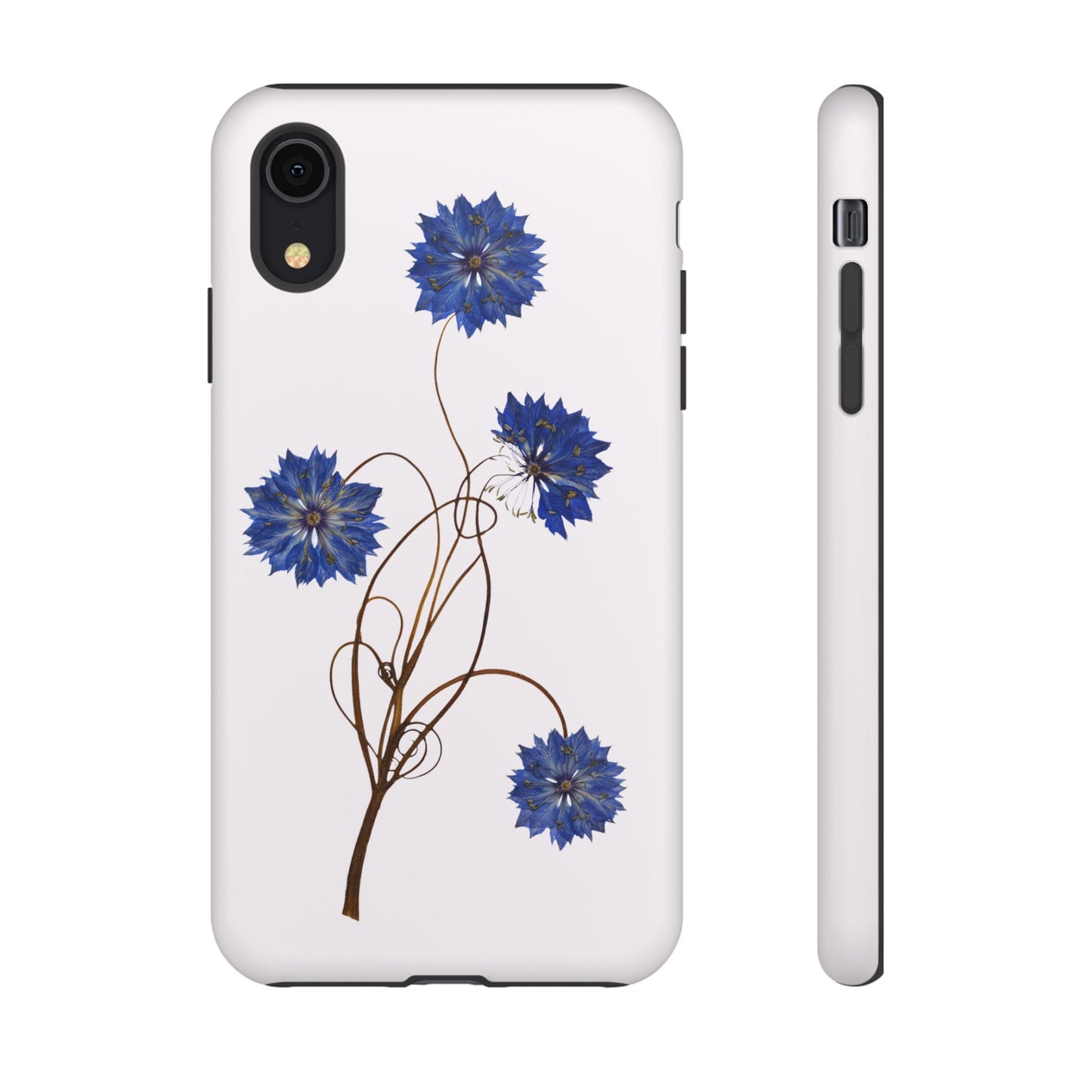 Coque Téléphone Florale - Samsung, iPhone & Google Pixel Renforcée Mate – Design Floral Epuré sur Fond Blanc Perlé | Protection Antichoc | Idée Cadeau Femme