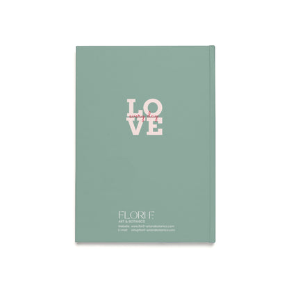 Carnet de Self Love Journaling | Journal Intime "Amour de Soi" et Bien-être au Quotidien | Couverture Couleur Vert Eucalyptus