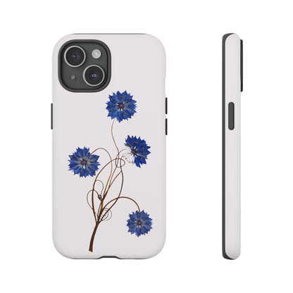 Coque Téléphone Florale - Samsung, iPhone & Google Pixel Renforcée Mate – Design Floral Epuré sur Fond Blanc Perlé | Protection Antichoc | Idée Cadeau Femme