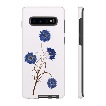 Coque Téléphone Florale - Samsung, iPhone & Google Pixel Renforcée Mate – Design Floral Epuré sur Fond Blanc Perlé | Protection Antichoc | Idée Cadeau Femme