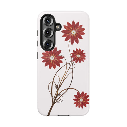 Coque Samsung Renforcée Design Cactus Rouge Mate - Protection Durable & Anti-Choc - Idée Cadeau Chic Pour Femme