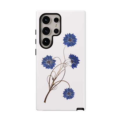 Coque Téléphone Florale - Samsung, iPhone & Google Pixel Renforcée Mate – Design Floral Epuré sur Fond Blanc Perlé | Protection Antichoc | Idée Cadeau Femme