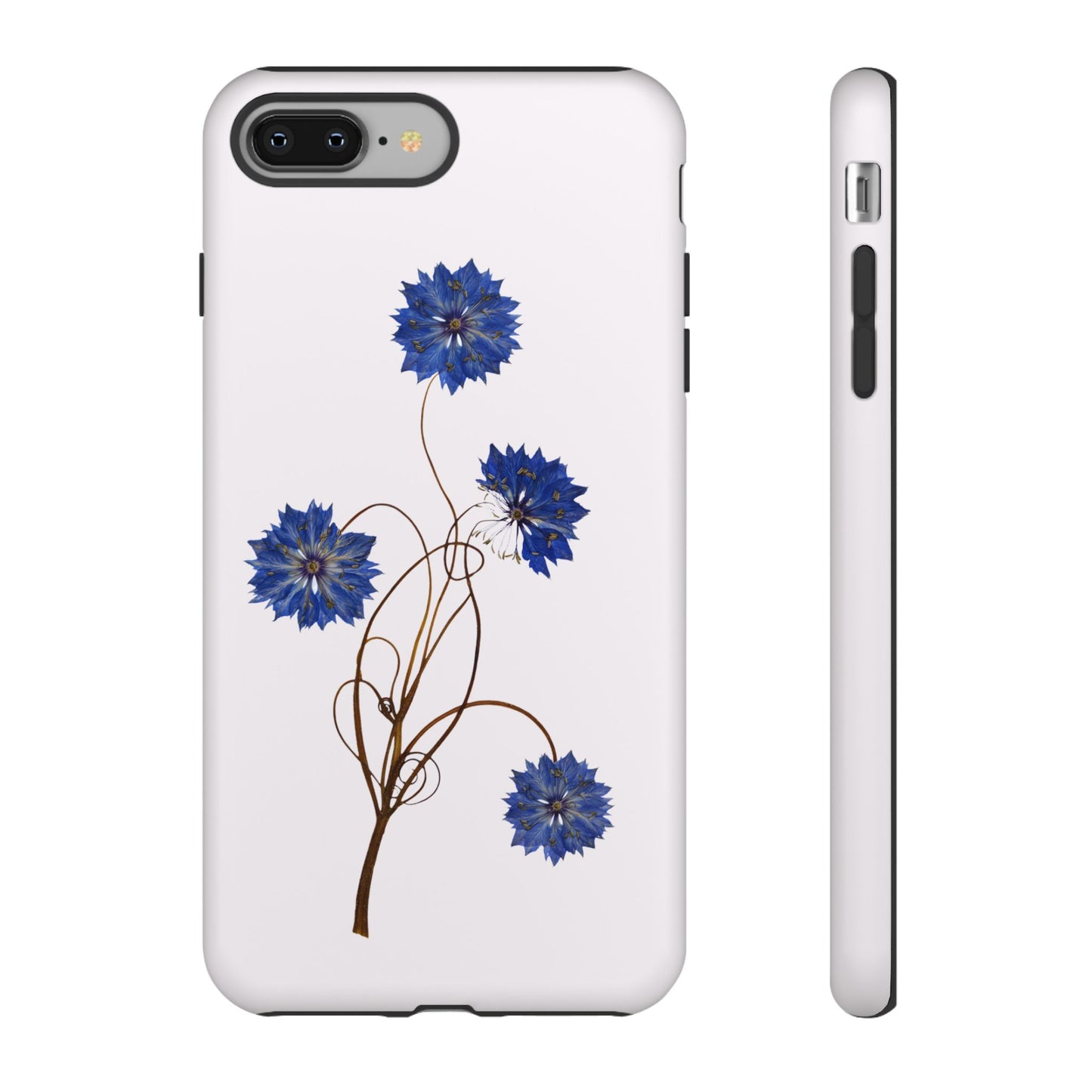 Coque Téléphone Florale - Samsung, iPhone & Google Pixel Renforcée Mate – Design Floral Epuré sur Fond Blanc Perlé | Protection Antichoc | Idée Cadeau Femme
