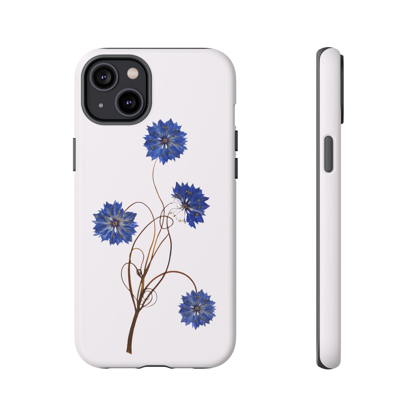 Coque Téléphone Florale - Samsung, iPhone & Google Pixel Renforcée Mate – Design Floral Epuré sur Fond Blanc Perlé | Protection Antichoc | Idée Cadeau Femme