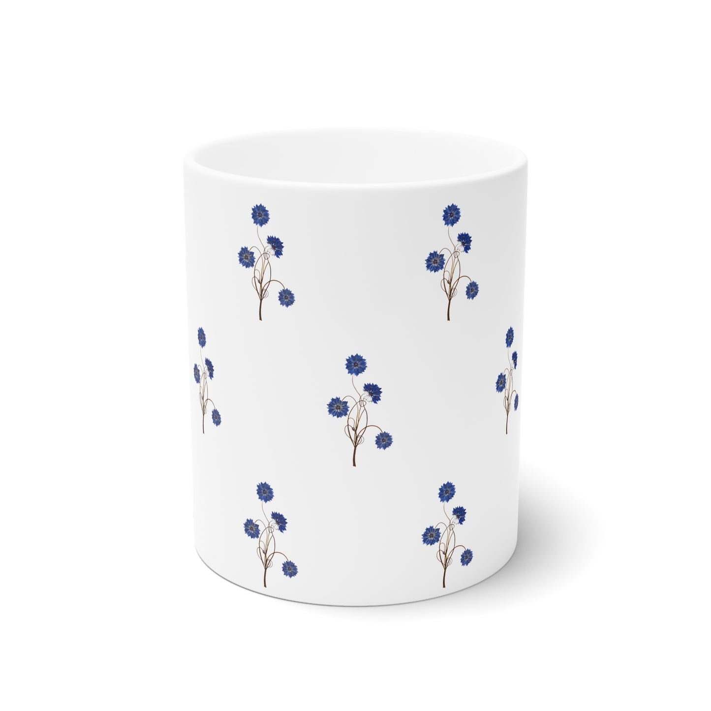 Mug Céramique Botanique - Design Epuré | Tasse Florale Blanche 325ml – Idée Cadeau Amoureux de Fleurs & Déco Nature