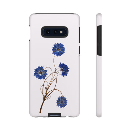 Coque Téléphone Florale - Samsung, iPhone & Google Pixel Renforcée Mate – Design Floral Epuré sur Fond Blanc Perlé | Protection Antichoc | Idée Cadeau Femme