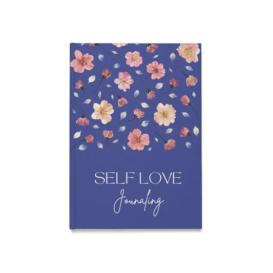Carnet de Self Love Journaling | Journal Intime "Amour de Soi" et Bien-être au Quotidien | Couverture Couleur Bleu Encre