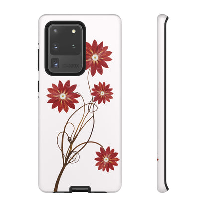 Coque Samsung Renforcée Design Cactus Rouge Mate - Protection Durable & Anti-Choc - Idée Cadeau Chic Pour Femme