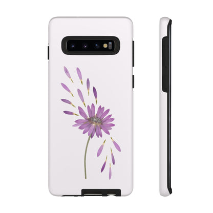 Coque Téléphone Samsung, iPhone & Google Pixel Renforcée Mate – Design Floral Epuré sur Fond Blanc Perlé | Protection Antichoc | Idée Cadeau Femme