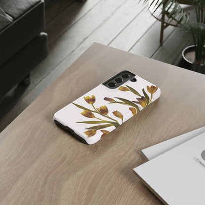 Coque Samsung Renforcée Design Floral Mate - Protection Durable & Anti-Choc - Idée Cadeau Floral