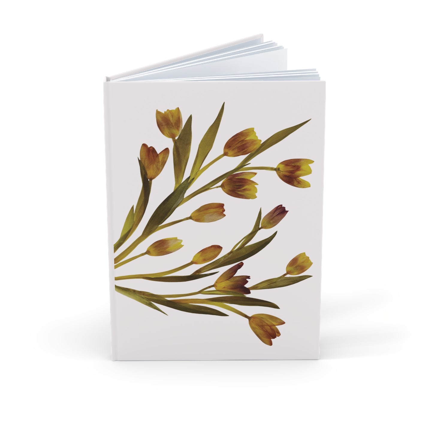 Carnet de Notes Floral Vintage Tulipes - Journal Couverture Rigide – Amoureux des Fleurs, Pages Lignées ou Vierges
