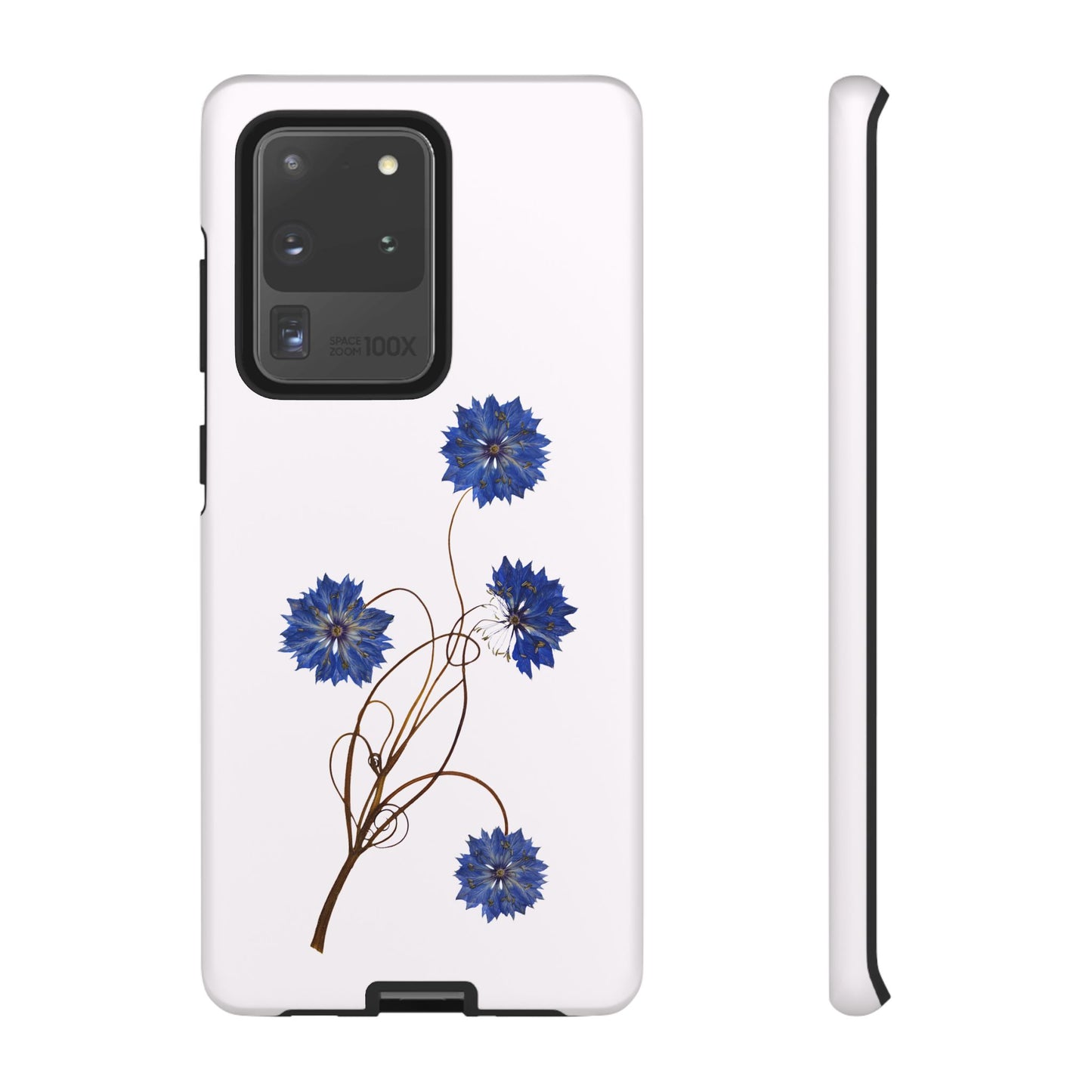 Coque Téléphone Florale - Samsung, iPhone & Google Pixel Renforcée Mate – Design Floral Epuré sur Fond Blanc Perlé | Protection Antichoc | Idée Cadeau Femme