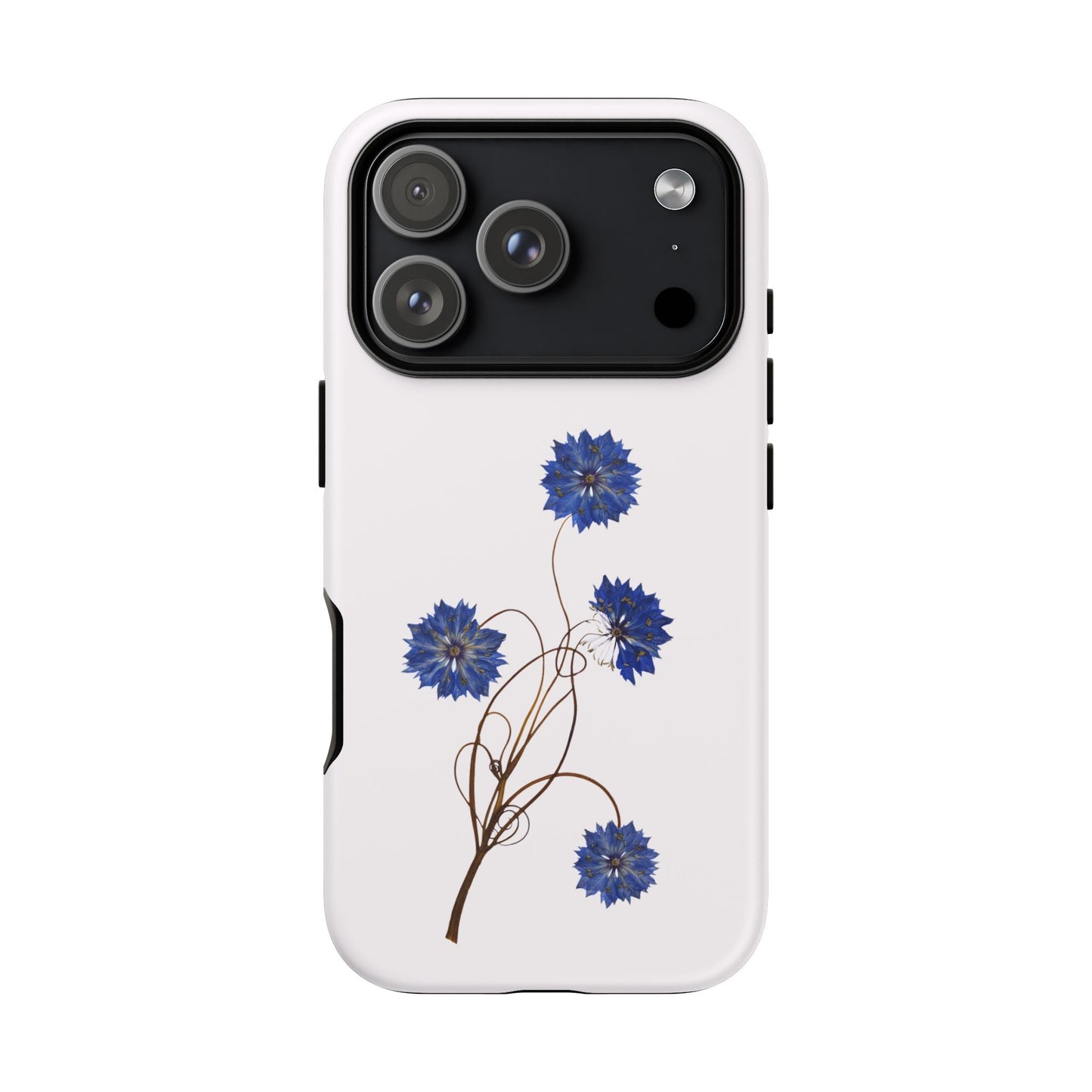 Coque Téléphone Florale - Samsung, iPhone & Google Pixel Renforcée Mate – Design Floral Epuré sur Fond Blanc Perlé | Protection Antichoc | Idée Cadeau Femme