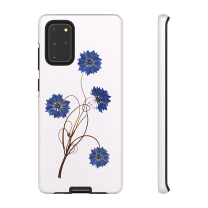 Coque Téléphone Florale - Samsung, iPhone & Google Pixel Renforcée Mate – Design Floral Epuré sur Fond Blanc Perlé | Protection Antichoc | Idée Cadeau Femme
