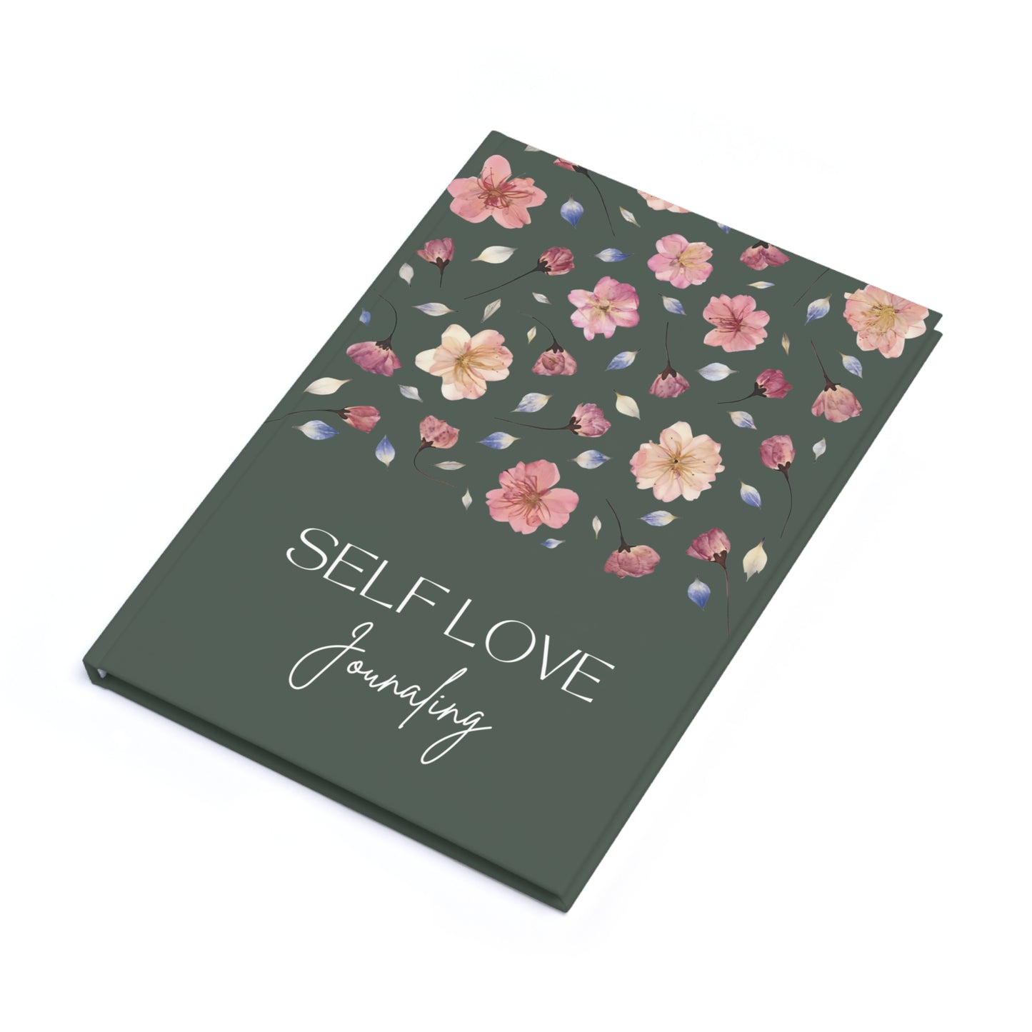 Carnet de Self Love Journaling | Journal Intime "Amour de Soi" et Bien-être au Quotidien | Couverture Couleur Verte Minéral