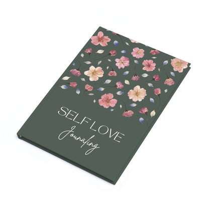 Carnet de Self Love Journaling | Journal Intime "Amour de Soi" et Bien-être au Quotidien | Couverture Couleur Verte Minéral