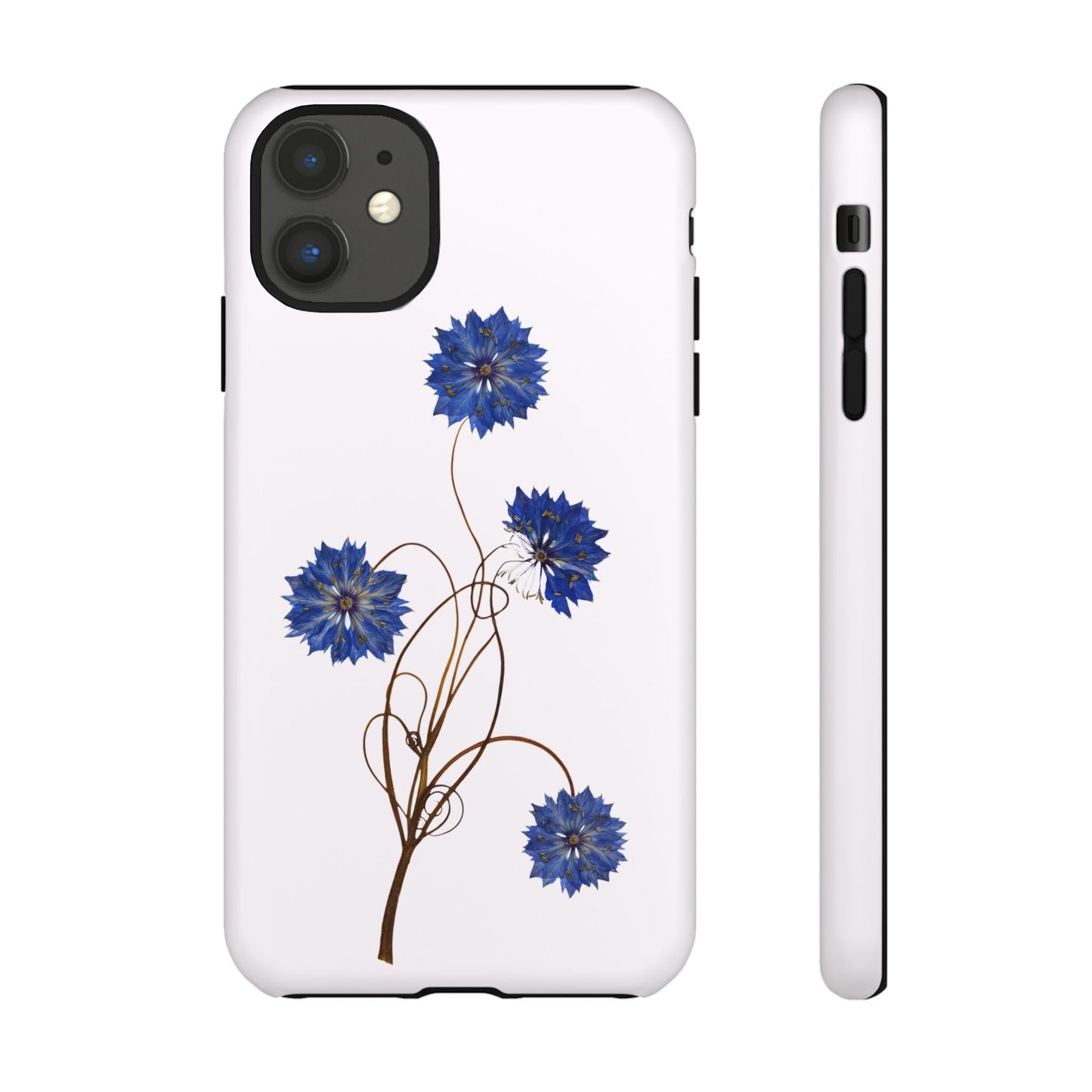 Coque Téléphone Florale - Samsung, iPhone & Google Pixel Renforcée Mate – Design Floral Epuré sur Fond Blanc Perlé | Protection Antichoc | Idée Cadeau Femme