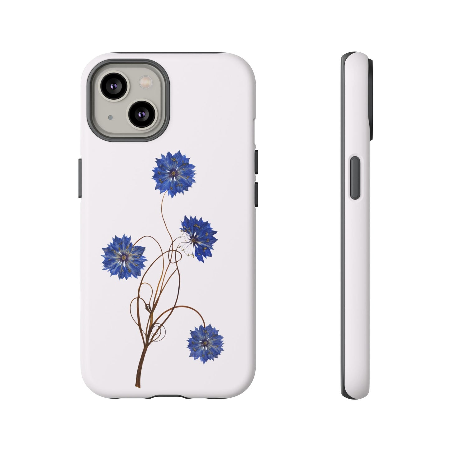 Coque Téléphone Florale - Samsung, iPhone & Google Pixel Renforcée Mate – Design Floral Epuré sur Fond Blanc Perlé | Protection Antichoc | Idée Cadeau Femme