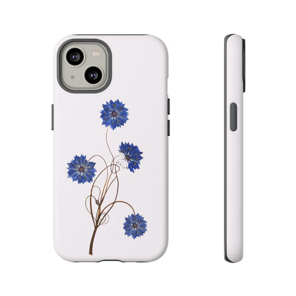 Coque Téléphone Florale - Samsung, iPhone & Google Pixel Renforcée Mate – Design Floral Epuré sur Fond Blanc Perlé | Protection Antichoc | Idée Cadeau Femme