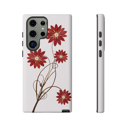 Coque Samsung Renforcée Design Cactus Rouge Mate - Protection Durable & Anti-Choc - Idée Cadeau Chic Pour Femme
