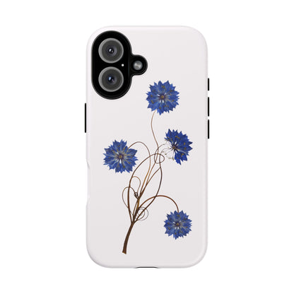 Coque Téléphone Florale - Samsung, iPhone & Google Pixel Renforcée Mate – Design Floral Epuré sur Fond Blanc Perlé | Protection Antichoc | Idée Cadeau Femme