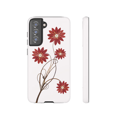 Coque Samsung Renforcée Design Cactus Rouge Mate - Protection Durable & Anti-Choc - Idée Cadeau Chic Pour Femme