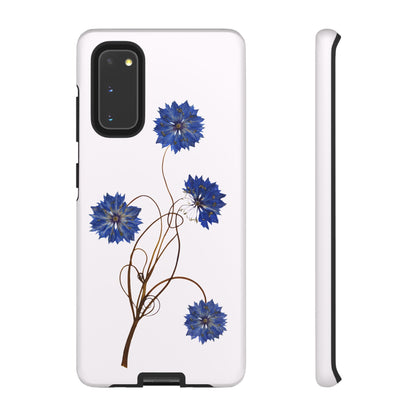 Coque Téléphone Florale - Samsung, iPhone & Google Pixel Renforcée Mate – Design Floral Epuré sur Fond Blanc Perlé | Protection Antichoc | Idée Cadeau Femme