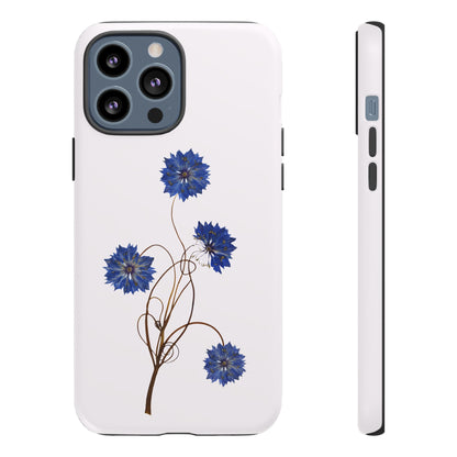 Coque Téléphone Florale - Samsung, iPhone & Google Pixel Renforcée Mate – Design Floral Epuré sur Fond Blanc Perlé | Protection Antichoc | Idée Cadeau Femme