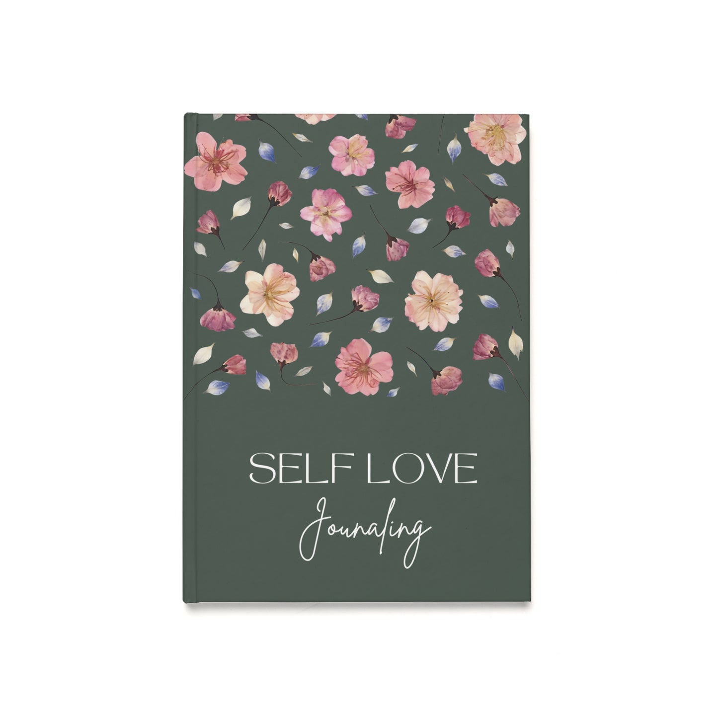 Carnet de Self Love Journaling | Journal Intime "Amour de Soi" et Bien-être au Quotidien | Couverture Couleur Verte Minéral