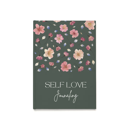 Carnet de Self Love Journaling | Journal Intime "Amour de Soi" et Bien-être au Quotidien | Couverture Couleur Verte Minéral