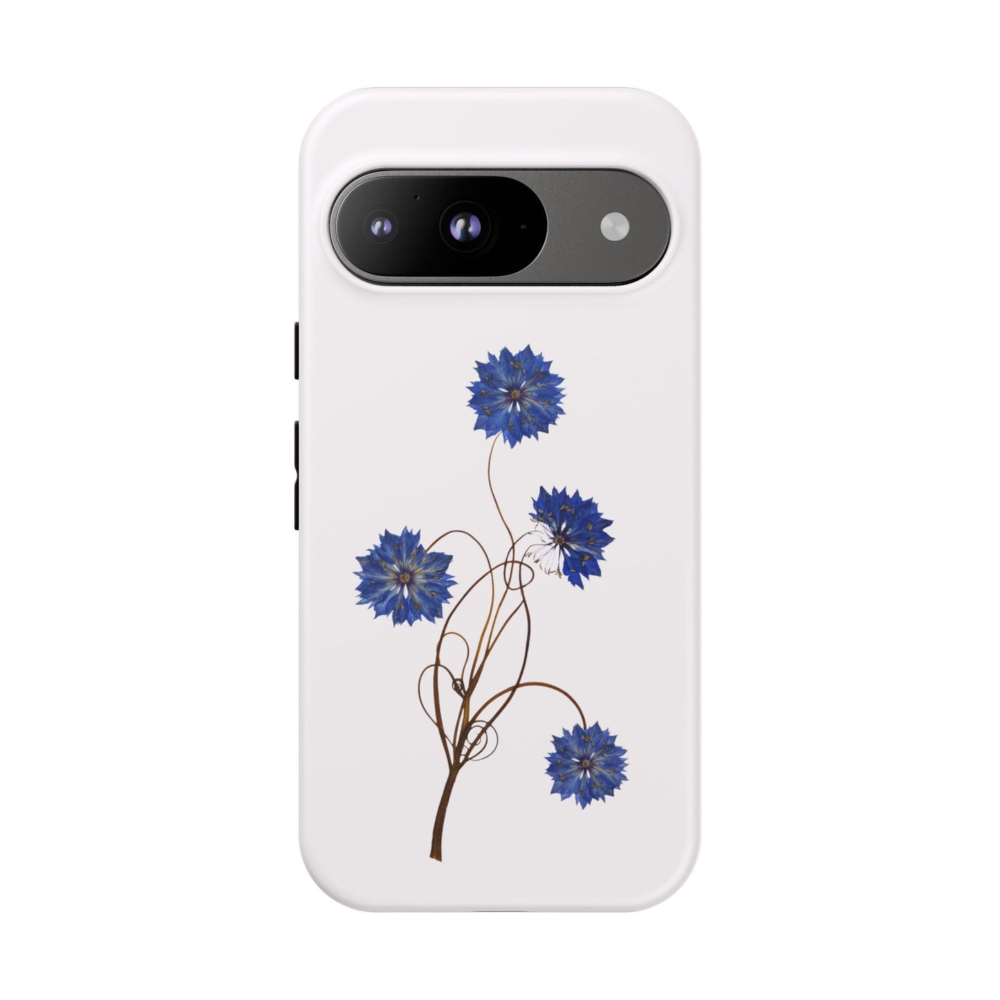 Coque Téléphone Florale - Samsung, iPhone & Google Pixel Renforcée Mate – Design Floral Epuré sur Fond Blanc Perlé | Protection Antichoc | Idée Cadeau Femme