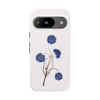 Coque Téléphone Florale - Samsung, iPhone & Google Pixel Renforcée Mate – Design Floral Epuré sur Fond Blanc Perlé | Protection Antichoc | Idée Cadeau Femme