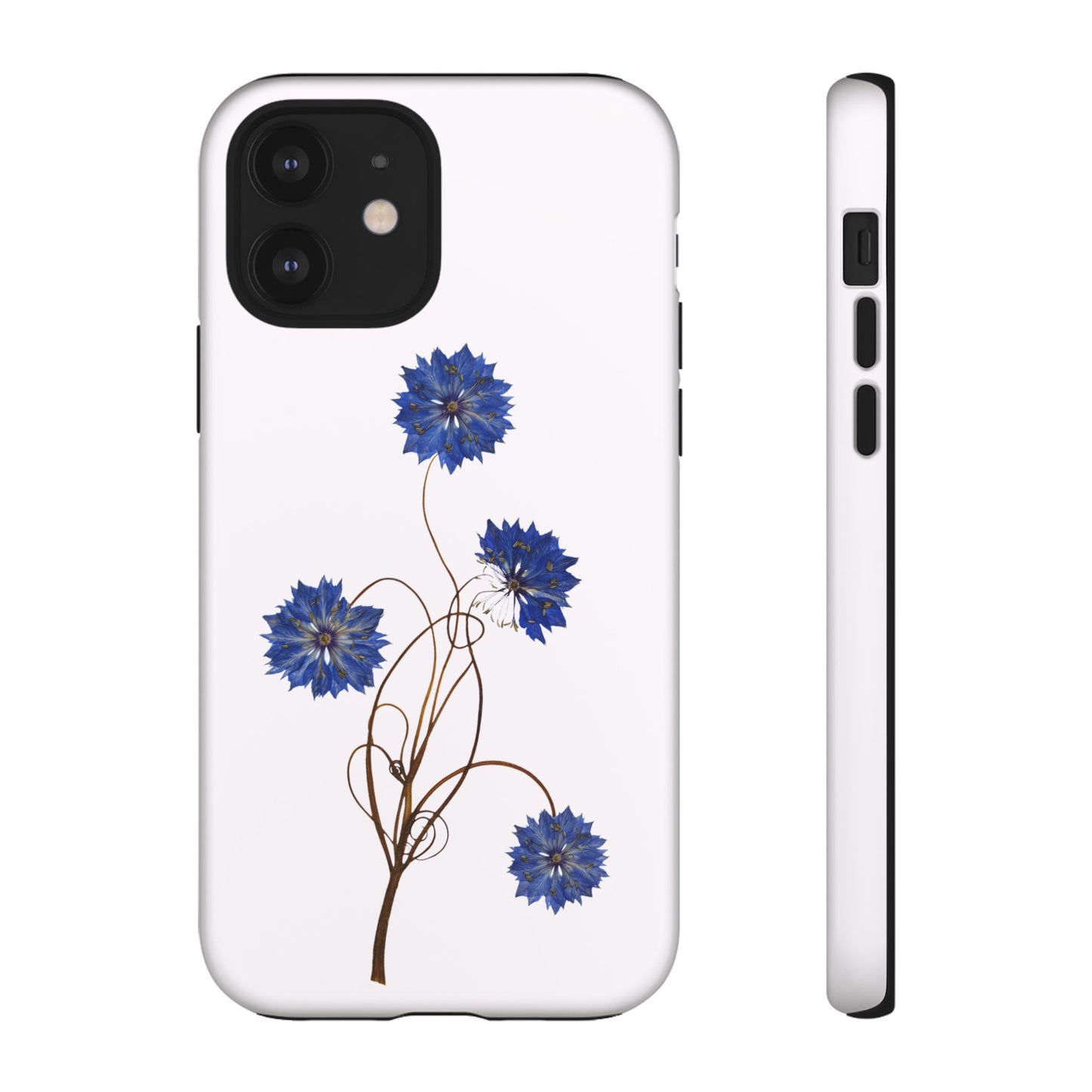 Coque Téléphone Florale - Samsung, iPhone & Google Pixel Renforcée Mate – Design Floral Epuré sur Fond Blanc Perlé | Protection Antichoc | Idée Cadeau Femme