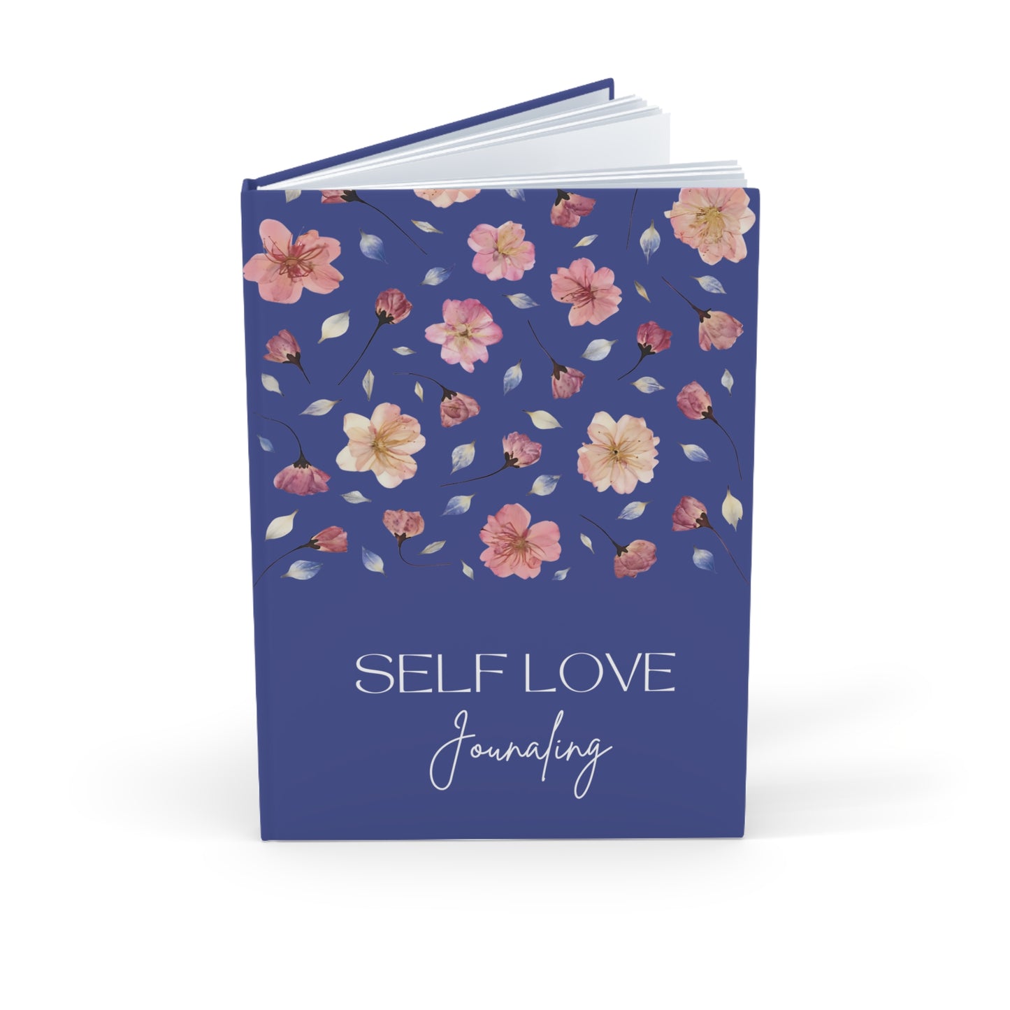 Carnet de Self Love Journaling | Journal Intime "Amour de Soi" et Bien-être au Quotidien | Couverture Couleur Bleu Encre