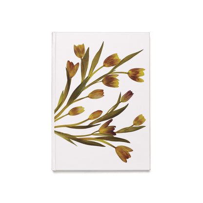 Carnet de Notes Floral Vintage Tulipes - Journal Couverture Rigide – Amoureux des Fleurs, Pages Lignées ou Vierges