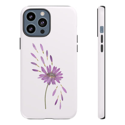 Coque Téléphone Samsung, iPhone & Google Pixel Renforcée Mate – Design Floral Epuré sur Fond Blanc Perlé | Protection Antichoc | Idée Cadeau Femme