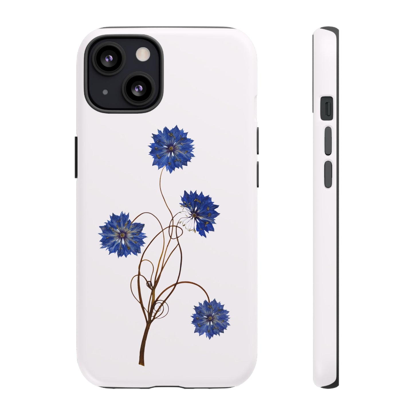 Coque Téléphone Florale - Samsung, iPhone & Google Pixel Renforcée Mate – Design Floral Epuré sur Fond Blanc Perlé | Protection Antichoc | Idée Cadeau Femme