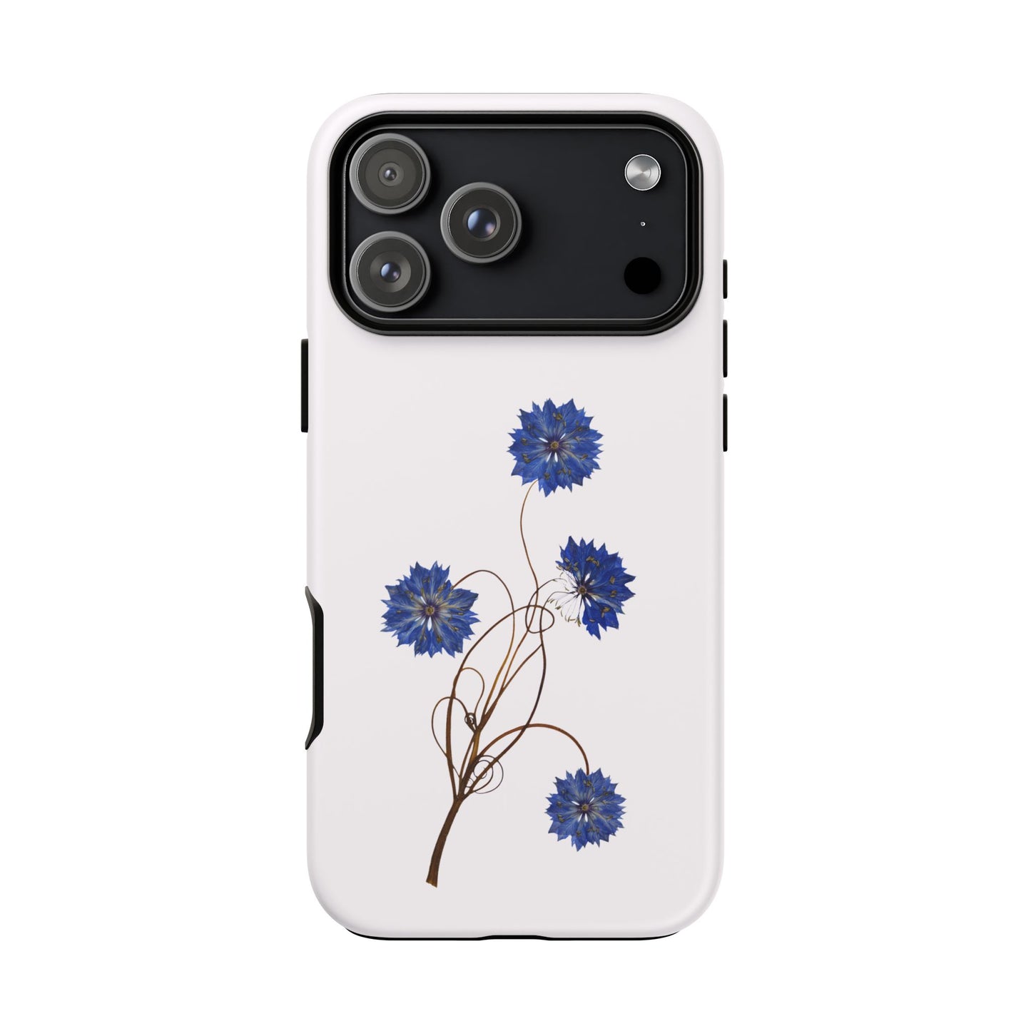 Coque Téléphone Florale - Samsung, iPhone & Google Pixel Renforcée Mate – Design Floral Epuré sur Fond Blanc Perlé | Protection Antichoc | Idée Cadeau Femme