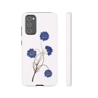 Coque Téléphone Florale - Samsung, iPhone & Google Pixel Renforcée Mate – Design Floral Epuré sur Fond Blanc Perlé | Protection Antichoc | Idée Cadeau Femme
