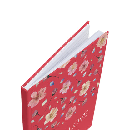 Carnet de Self Love Journaling | Journal Intime "Amour de Soi" et Bien-être au Quotidien | Couverture Couleur Rouge Féminin
