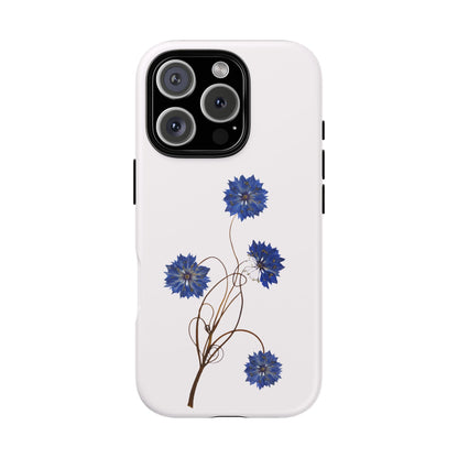 Coque Téléphone Florale - Samsung, iPhone & Google Pixel Renforcée Mate – Design Floral Epuré sur Fond Blanc Perlé | Protection Antichoc | Idée Cadeau Femme