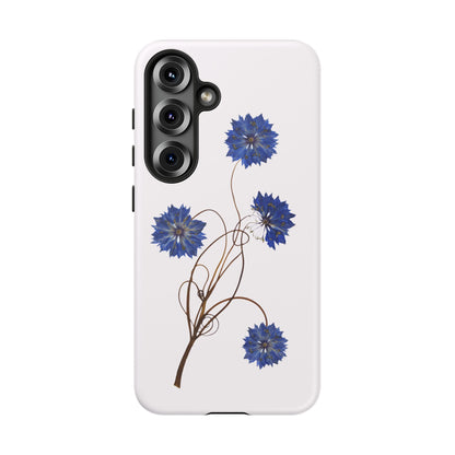 Coque Téléphone Florale - Samsung, iPhone & Google Pixel Renforcée Mate – Design Floral Epuré sur Fond Blanc Perlé | Protection Antichoc | Idée Cadeau Femme