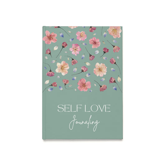 Carnet de Self Love Journaling | Journal Intime "Amour de Soi" et Bien-être au Quotidien | Couverture Couleur Vert Eucalyptus