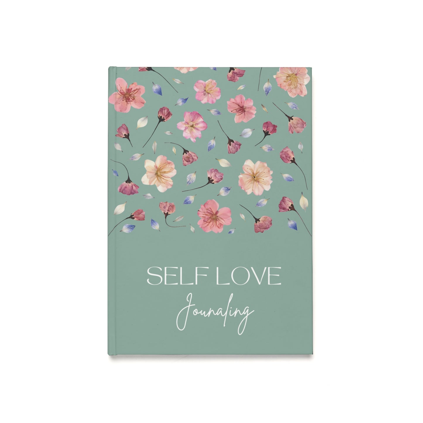 Carnet de Self Love Journaling | Journal Intime "Amour de Soi" et Bien-être au Quotidien | Couverture Couleur Vert Eucalyptus
