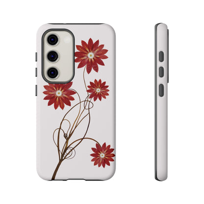 Coque Samsung Renforcée Design Cactus Rouge Mate - Protection Durable & Anti-Choc - Idée Cadeau Chic Pour Femme